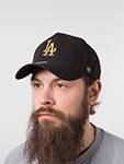 Бейсболка 47 BRAND арт. B-MPDTP12WBP-BKGD Los Angeles Dodgers MLB (черный / золотой)